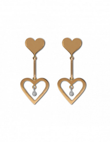 Pendientes Oro Diamantes