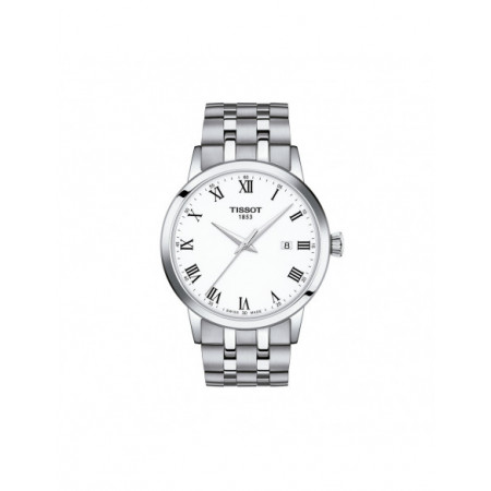 Reloj Tissot Classic Dream T129.410.11.013.00. Género: Hombre. Material: Acero. Tamaño: De 39mm a 42mm. Correa: Acero. Color esfera: Blanco. Estilo: Clásico,Casual. Movimiento: Cuarzo. Características técnicas: Hora y segundero,Calendario