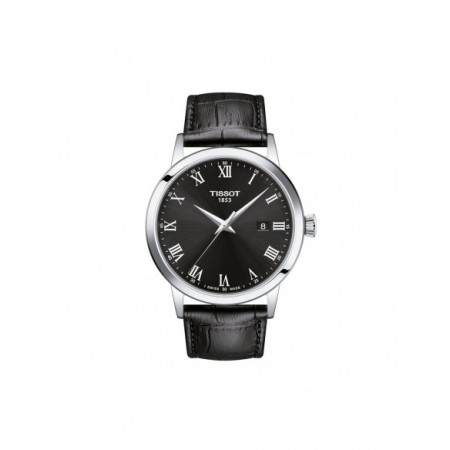 Reloj Tissot Classic Dream Swissmatic T129.407.16.051.00. Género: Hombre,Hombre. Material: Acero,Acero. Tamaño: De 39mm a 42mm,De 39mm a 42mm. Correa: Piel,Piel. Color esfera: Negro,Negro. Estilo: Clásico,Casual,Casual. Movimiento: Automático,Automático. Características técnicas: Hora y segundero,Calendario,Calendario