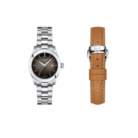 Reloj Tissot T-MY Lady T132.010.11.061.00. Género: Mujer. Material: Acero. Tamaño: Menos de 32mm. Correa: Acero. Color esfera: Gris. Estilo: Casual. Movimiento: Cuarzo. Características técnicas: Calendario,Hora y segundero