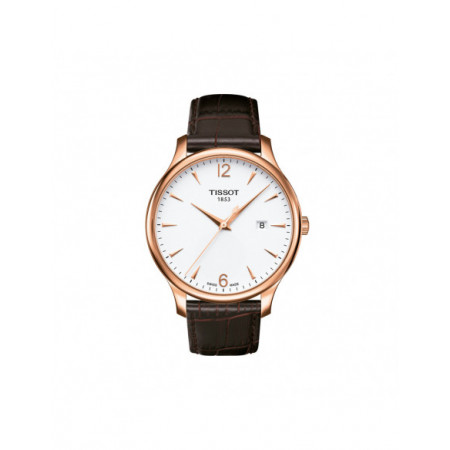 Reloj Tissot T-Classic Tradition T063.610.36.037.00. Género: Hombre,Hombre. Material: Acero/Oro,Acero/Oro. Tamaño: De 39mm a 42mm,De 39mm a 42mm. Correa: Piel,Piel. Color esfera: Blanco,Blanco. Estilo: Casual,Casual. Movimiento: Cuarzo,Cuarzo. Características técnicas: Calendario,Calendario,Hora y segundero