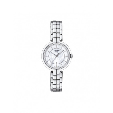 Reloj Tissot Flamingo T094.210.11.111.00. Género: Mujer. Material: Acero. Tamaño: Menos de 32mm. Correa: Acero. Color esfera: Nácar. Estilo: Casual. Movimiento: Cuarzo. Características técnicas: Solo hora