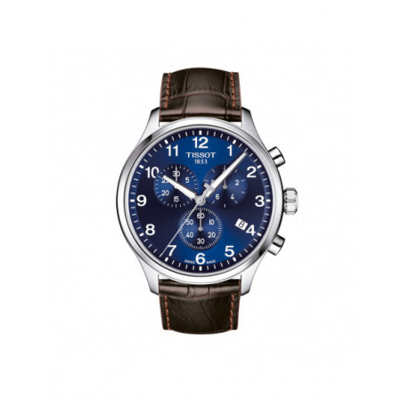 Reloj Tissot Crono XL Classic T116.617.16.047.00. Género: Hombre. Material: Acero. Tamaño: De 43mm a 46mm. Correa: Piel. Color esfera: Azul. Estilo: Casual,Deportivo. Movimiento: Cuarzo. Características técnicas: Calendario,Cronógrafo,Hora y segundero