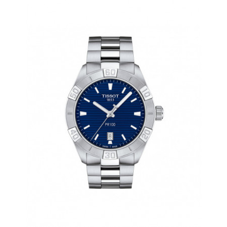 Reloj Tissot PR100 Sport Gent T101.610.11.041.00. Género: Hombre. Material: Acero. Tamaño: De 39mm a 42mm. Correa: Acero. Color esfera: Azul. Estilo: Deportivo. Movimiento: Cuarzo. Características técnicas: Calendario,Hora y segundero