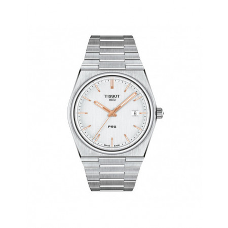 Reloj Tissot PRX T137.410.11.031.00. Género: Hombre. Material: Acero. Tamaño: De 39mm a 42mm. Correa: Acero. Color esfera: Plata. Estilo: Casual,Clásico. Movimiento: Cuarzo. Características técnicas: Hora y segundero,Calendario