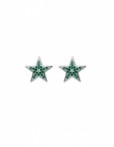 Pendientes Esmeraldas y Diamantes