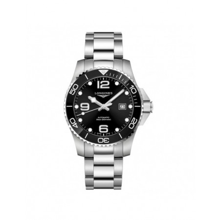 Reloj Longines HydroConquest L3.782.4.56.6. Género: Hombre. Material: Cerámica,Acero. Tamaño: De 43mm a 46mm. Correa: Acero. Color esfera: Negro. Estilo: Deportivo. Movimiento: Automático. Características técnicas: Hora y segundero,Calendario,Reserva de marcha