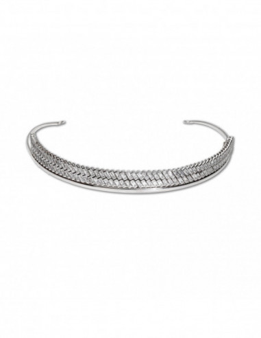Diadema Novia Plata Espiga