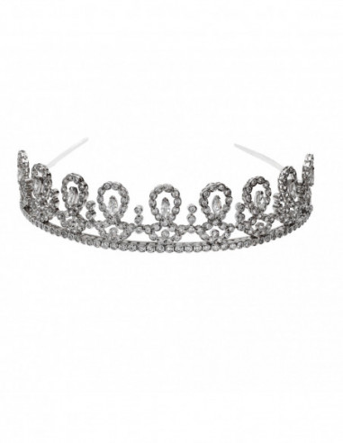Diadema Novia Plata Y Circonitas