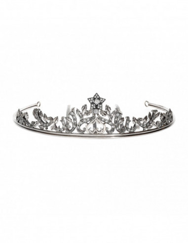 Diadema Novia Plata Estrella