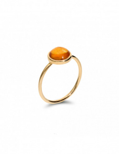 Anillo Oro Amarillo Y Citrino
