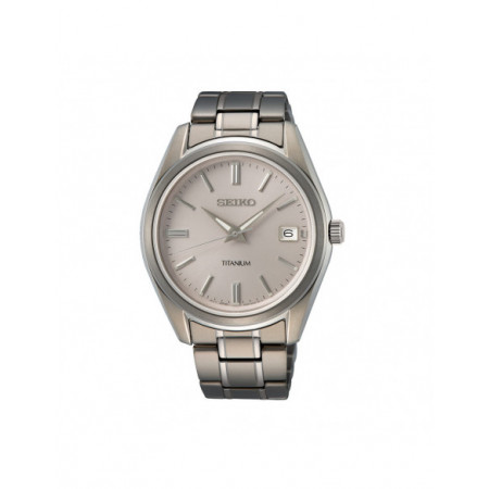 Reloj Seiko Neo Classic Titanio SUR369P1. Género: Hombre. Material: Titanio. Tamaño: De 39mm a 42mm. Correa: Titanio. Color esfera: Gris. Estilo: Clásico,Casual. Movimiento: Cuarzo. Características técnicas: Hora y segundero,Calendario