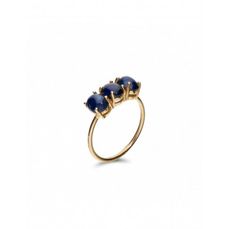 Anillo Oro Amarillo Y Zafiros. Género: Mujer. Material: Oro amarillo. Piedras: Zafiros