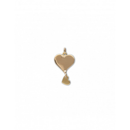 Colgante Oro Amarillo Corazones. Género: Mujer. Material: Oro amarillo. Piedras: Sin gemas