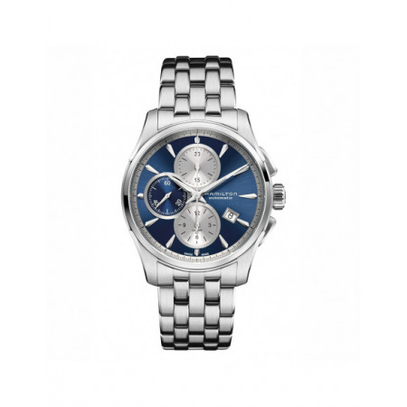 Reloj Hamilton Jazzmaster Auto Chrono H32596141. Género: Hombre. Material: Acero. Tamaño: De 39mm a 42mm. Correa: Acero. Color esfera: Azul. Estilo: Casual. Movimiento: Automático. Características técnicas: Hora y segundero,Calendario,Cronógrafo