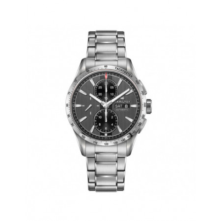 Reloj Hamilton Broadway Day Date H43516131. Género: Hombre. Material: Acero. Tamaño: De 39mm a 42mm. Correa: Acero. Color esfera: Negro. Estilo: Casual,Deportivo. Movimiento: Automático. Características técnicas: Cronógrafo,Hora y segundero,Calendario