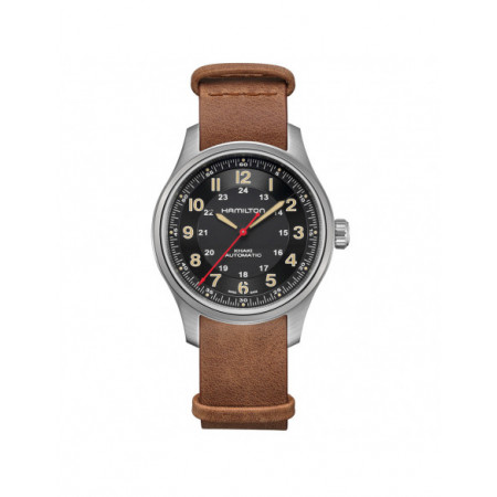 Reloj Hamilton Khaki Field Titanium Far Cry H70645533. Género: Hombre,Mujer. Material: Acero,Titanio. Tamaño: De 32mm a 38mm,De 39mm a 42mm. Correa: Nato,Piel. Color esfera: Negro. Estilo: Casual. Movimiento: Automático. Características técnicas: Hora y segundero