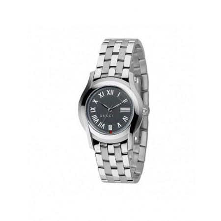 Reloj Gucci 5505 YA055307. Género: Mujer. Material: Acero. Tamaño: De 32mm a 38mm. Correa: Acero. Color esfera: Gris. Estilo: Casual. Movimiento: Cuarzo. Características técnicas: Hora y segundero,Calendario