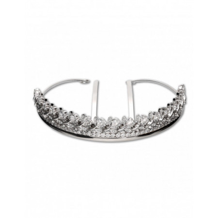 Diadema Novia Plata Flores. Género: Mujer,Mujer. Material: Plata,Plata. Piedras: Circonitas,Circonitas