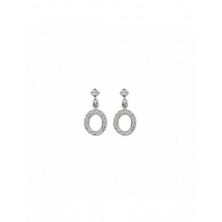 Pendientes Oro Blanco Y Diamantes. Género: Mujer. Material: Oro blanco. Piedras: Diamantes
