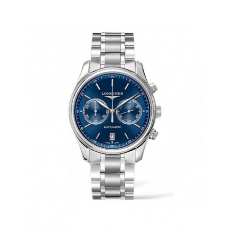 Reloj Longines Master Collection L2.629.4.92.6. Género: Hombre. Material: Acero. Tamaño: De 39mm a 42mm. Correa: Acero. Color esfera: Azul. Estilo: Clásico. Movimiento: Automático. Características técnicas: Calendario,Hora y segundero,Cronógrafo,Reserva de marcha