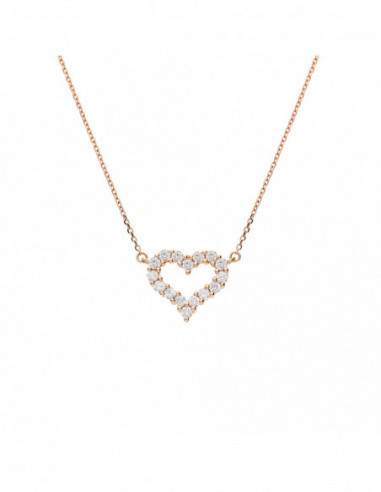 Gargantilla Oro Rosa Corazón