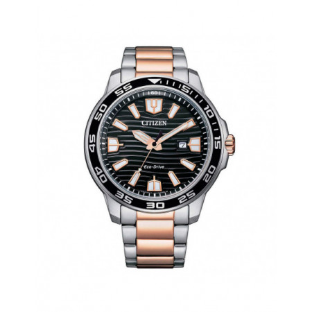 Reloj Citizen Marine Sport AW1524-84E. Género: Hombre. Material: Acero. Tamaño: De 43mm a 46mm. Correa: Acero. Color esfera: Negro. Estilo: Deportivo. Movimiento: Solar,Eco Drive. Características técnicas: Hora y segundero,Calendario