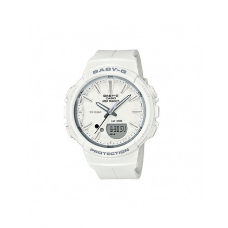 Reloj Casio Baby-G BGS-100SC-7AER. Género: Mujer,Mujer. Material: Resina,Resina. Tamaño: De 39mm a 42mm,De 39mm a 42mm. Correa: Resina,Resina. Color esfera: Blanco,Blanco. Estilo: Deportivo,Deportivo. Movimiento: Cuarzo,Cuarzo. Características técnicas: Digital,Digital,Hora y segundero