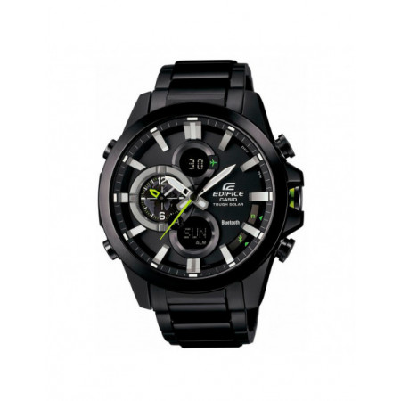 Reloj Casio Edifice ECB-500DC-1AER. Género: Hombre. Material: Acero. Tamaño: Más de 46mm. Correa: Acero. Color esfera: Negro. Estilo: Deportivo. Movimiento: Solar. Características técnicas: Hora y segundero,Cronógrafo,Calendario,Alarma,Multifunción