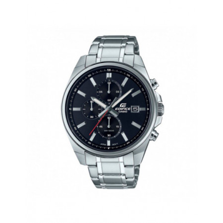 Reloj Casio Edifice EFV-610D-1AVUEF. Género: Hombre. Material: Acero. Tamaño: De 43mm a 46mm. Correa: Acero. Color esfera: Negro. Estilo: Casual. Movimiento: Cuarzo. Características técnicas: Hora y segundero,Calendario,Cronógrafo