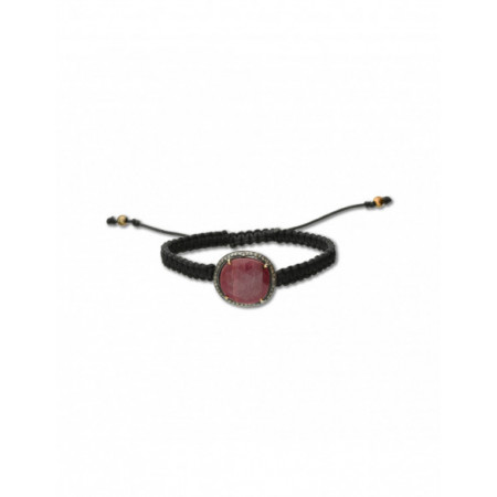 Pulsera Plata Chapada, Rubí Y Diamantes. Género: Mujer. Material: Plata chapada. Piedras: Diamantes,Rubies