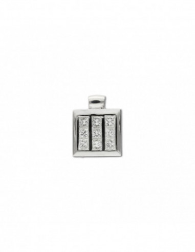 Colgante Oro Blanco Y Diamantes