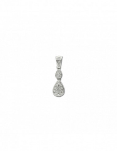 Colgante Oro Blanco Y Diamantes