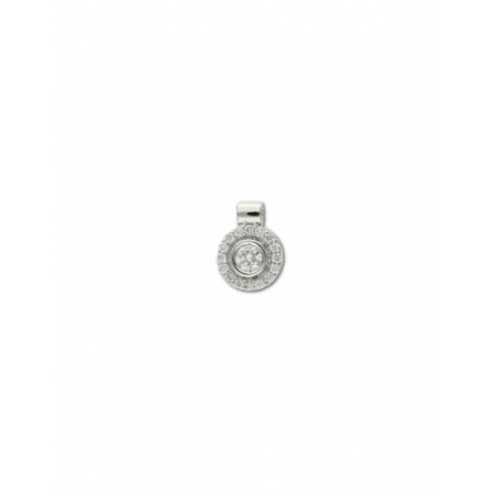 Colgante Oro Blanco Y Diamantes. Género: Mujer. Material: Oro blanco. Piedras: Diamantes