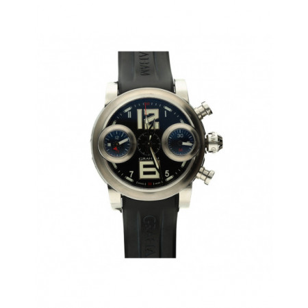 Reloj Graham Swordfish 2SWASB13AK06B. Género: Hombre. Material: Acero. Tamaño: De 43mm a 46mm. Correa: Caucho. Color esfera: Negro. Estilo: Deportivo,Aviador. Movimiento: Automático. Características técnicas: Hora y segundero,Cronógrafo