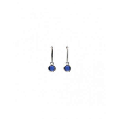 Argolla Plata Y Piedra Azul. Género: Mujer. Material: Plata. Piedras: Otras gemas