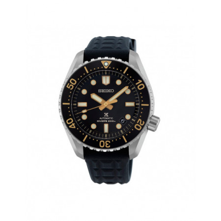 Reloj Seiko Prospex Save The Ocean Reedición 1968 Edición Limitada SLA057J1. Género: Hombre. Material: Acero. Tamaño: De 39mm a 42mm. Correa: Silicona. Color esfera: Negro. Estilo: Deportivo. Movimiento: Automático. Características técnicas: Reserva de marcha,Hora y segundero,Calendario