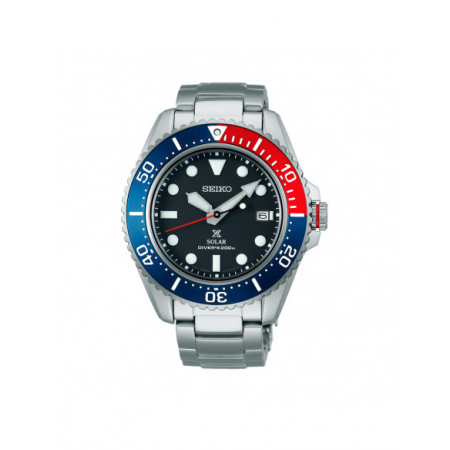 Reloj Seiko Prospex Solar Mar SNE591P1. Género: Hombre. Material: Acero. Tamaño: De 39mm a 42mm. Correa: Acero. Color esfera: Azul. Estilo: Deportivo. Movimiento: Solar. Características técnicas: Calendario,Hora y segundero