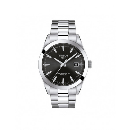 Reloj Tissot Gentleman Powermatic 80 T127.407.11.051.00. Género: Hombre. Material: Acero. Tamaño: De 39mm a 42mm. Correa: Acero. Color esfera: Negro. Estilo: Casual,Clásico. Movimiento: Automático. Características técnicas: Hora y segundero,Calendario
