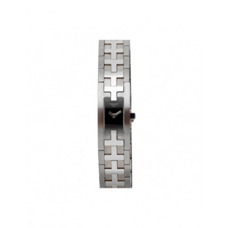 Reloj Tissot T-Trend T50.1.185.50. Género: Mujer. Material: Acero. Tamaño: Menos de 32mm. Correa: Acero. Color esfera: Negro. Estilo: Clásico,Cocktail. Movimiento: Cuarzo. Características técnicas: Solo hora