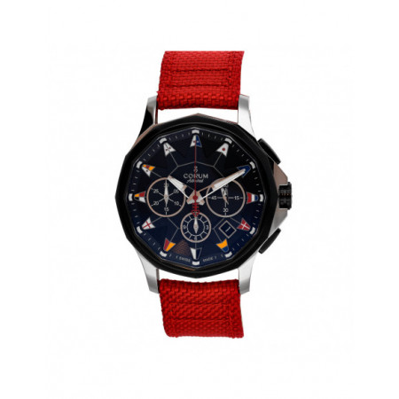 Reloj Corum Admiral´s Cup Legend 42 Redsport 984114200606AN20. Género: Hombre. Material: Acero,Cerámica. Tamaño: De 39mm a 42mm. Correa: Otros. Color esfera: Negro. Estilo: Deportivo,Casual. Movimiento: Automático. Características técnicas: Hora y segundero,Calendario,Cronógrafo