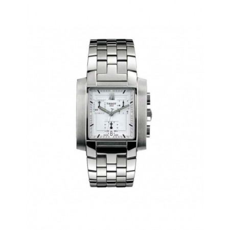 Reloj Tissot T-Trend TXL T60.1.587.33. Género: Hombre. Material: Acero. Tamaño: De 32mm a 38mm. Correa: Acero. Color esfera: Blanco. Estilo: Cocktail,Casual. Movimiento: Cuarzo. Características técnicas: Hora y segundero,Cronógrafo,Calendario