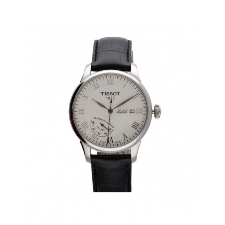 Reloj Tissot T-Classic Le Locle T006.424.11.263.00. Género: Hombre. Material: Acero. Tamaño: De 39mm a 42mm. Correa: Piel. Color esfera: Blanco. Estilo: Cocktail,Clásico. Movimiento: Automático. Características técnicas: Hora y segundero,Calendario,Reserva de marcha