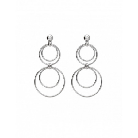 Pendientes Plata Aros. Género: Mujer. Material: Plata. Piedras: Circonitas
