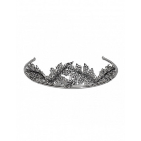 Diadema Novia Hojas Plata Y Circonita. Género: Mujer,Mujer. Material: Plata,Plata. Piedras: Circonitas,Circonitas