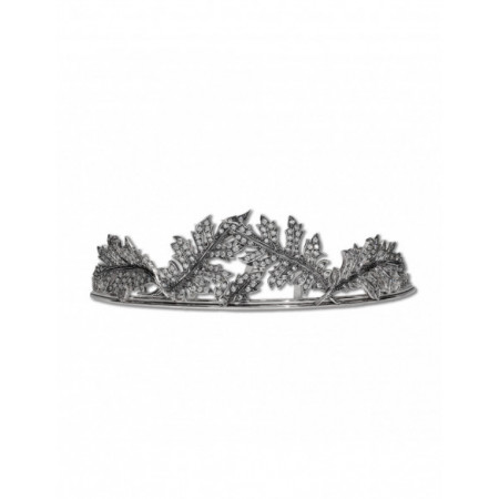 Diadema Novia Hojas Plata Y Circonita. Género: Mujer,Mujer. Material: Plata,Plata. Piedras: Circonitas,Circonitas