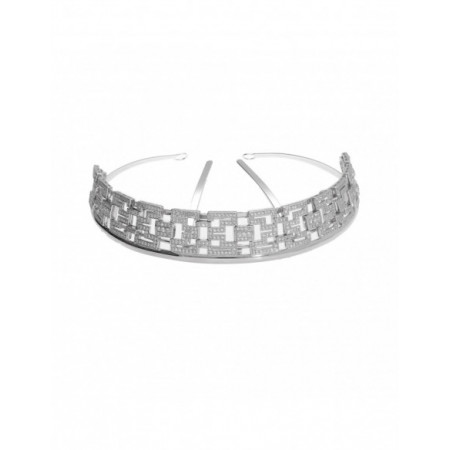 Diadema Novia Plata Egipcia. Género: Mujer,Mujer. Material: Plata,Plata. Piedras: Circonitas,Circonitas