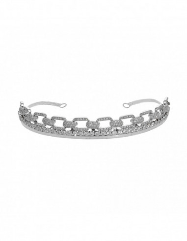 Diadema Novia Plata Y Circonitas