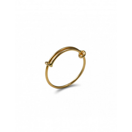 Anillo Oro Amarillo Nudo Corredizo. Género: Mujer. Material: Oro amarillo. Piedras: Sin gemas
