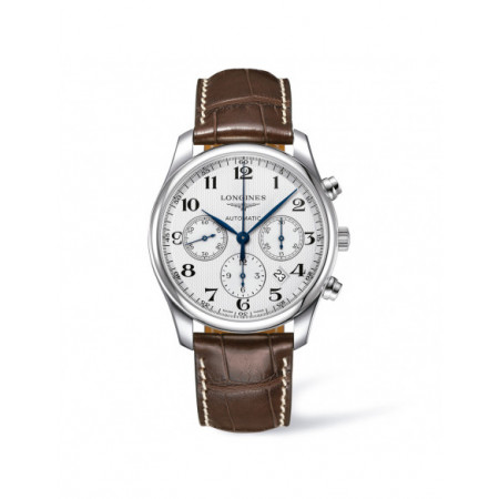 Reloj Longines Master Collection Chronograph L2.759.4.78.3. Género: Hombre. Material: Acero. Tamaño: De 39mm a 42mm. Correa: Piel. Color esfera: Plata. Estilo: Casual. Movimiento: Automático. Características técnicas: Cronógrafo,Hora y segundero,Calendario,Reserva de marcha